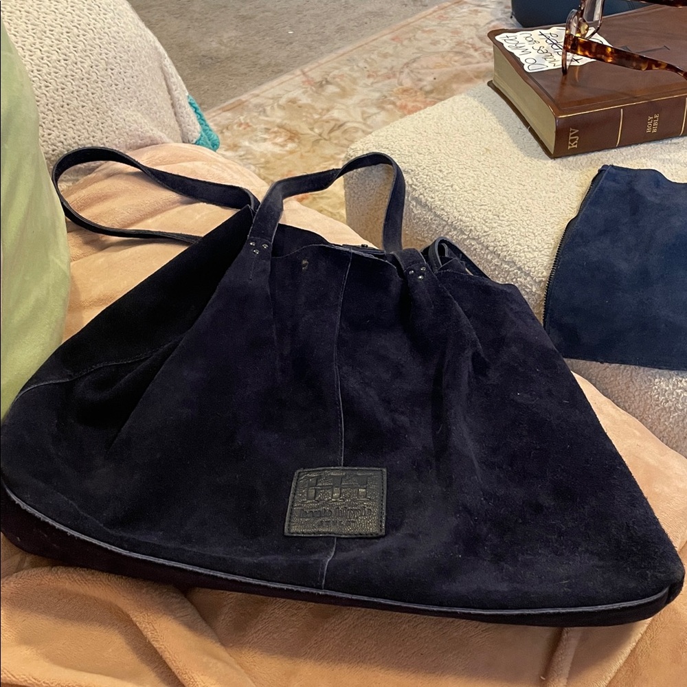 Haute Hippie Cinched Suede Leather Tote